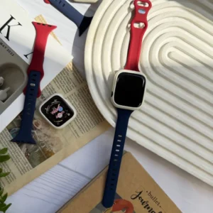 بند اپل واچ سیلیکونی با گارد French Style (کدw5029)