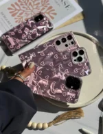 قاب موج صورتی قلبی آیفونی و اندرویدی (کدC1870) - Image 5