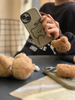 قاب تدی با آویز پشمی آیفون (کدC1502) - Image 4