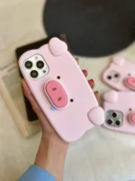 قاب Pig سیلیکونی استند شو (کدC1274) - Image 2