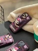 قاب kuromi سیلیکونی پاپ سوکتی (کدC1555) - Image 4