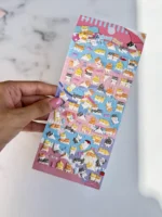 استیکر برجسته ژله ای 9 طرح (کدa0145)