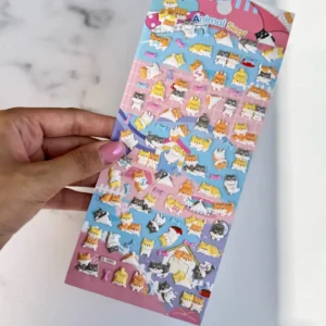 استیکر برجسته ژله ای 9 طرح (کدa0145)