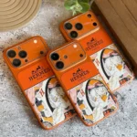قاب آیفون HERMES LENS مگسیف با محافظت کامل دوربین