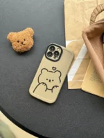 قاب تدی با آویز پشمی آیفون (کدC1502) - Image 3