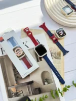 بند اپل واچ سیلیکونی با گارد French Style (کدw5029) - Image 3