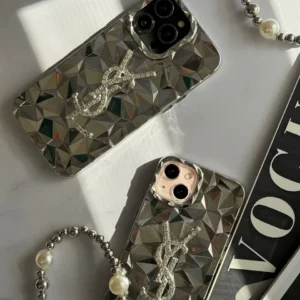 قاب Silver YSL با آویز (کدC1477)