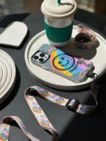 قاب Happy Face colourful با بند (کدC1669) - Image 3