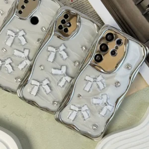 قاب کرومی پاپیون برجسته شاینی آیفونی و اندرویدی (کدC1796)