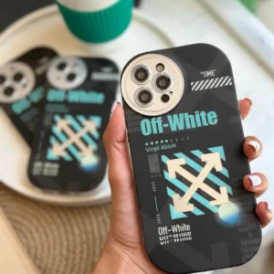 قاب Off-White لنز رینگی مشکی (کدC1321)