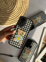 قاب خرس پارچه ای مشکی با بند سیلیکونی (کدC1509) - Image 6