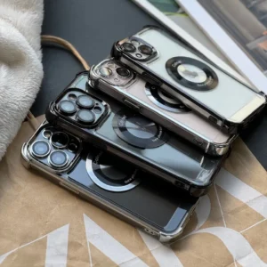 قاب ایربگ دار Magsafe با گلس لنز (کدC1603)