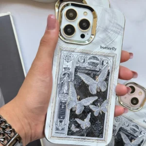 قاب Black and White butterfly (کدC1776)