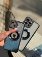 قاب شاین اکلیلی دور نگین مگسیف دار آبی (کدC1664) - Image 4