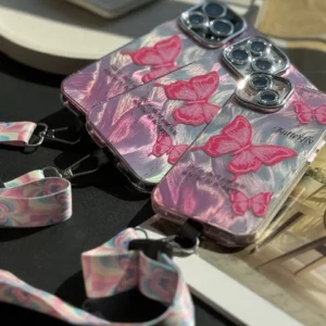 قاب Pink Butterfly (کدC1660)