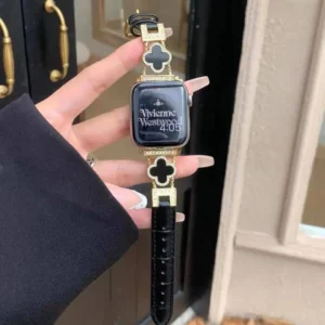 بند اپل واچ چرمی طرح ون کلیف (کدw5007)