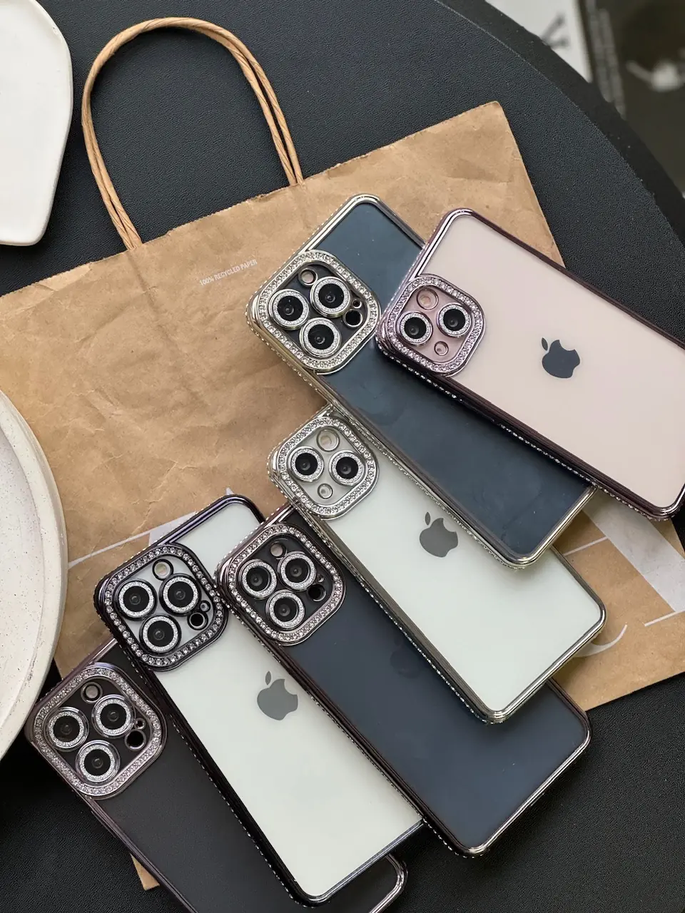 33f167 قاب دور نگین پشت شفاف (کدC1577) - Image 1