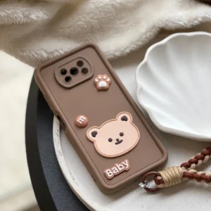قاب Baby Bear با بند طنابی سامسونگ و شیائومی (کدC1655)