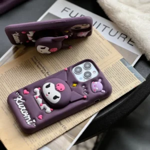 قاب kuromi سیلیکونی پاپ سوکتی (کدC1555)