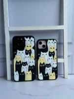 قاب گربه های خیابانی سیلیکونی برجسته (کدC1728)