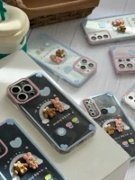 قاب خانواده خرگوش رنگین کمانی آیفون / سامسونگ / شیائومی (کدC1492) - Image 6