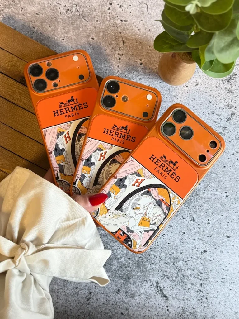 قاب آیفون Hermes Lens مگسیف با محافظ کامل دوربین