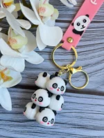 جاکلیدی سیلیکونی خانواده پاندا (کدa0253) - Image 2