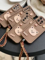 قاب Baby Bear با بند طنابی سامسونگ و شیائومی (کدC1655) - Image 2