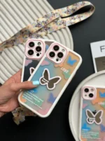 قاب Romantic Butterfly با بند پروانه ای (کدC1576)