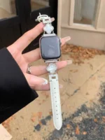 بند اپل واچ چرمی طرح ون کلیف (کدw5007) - Image 2