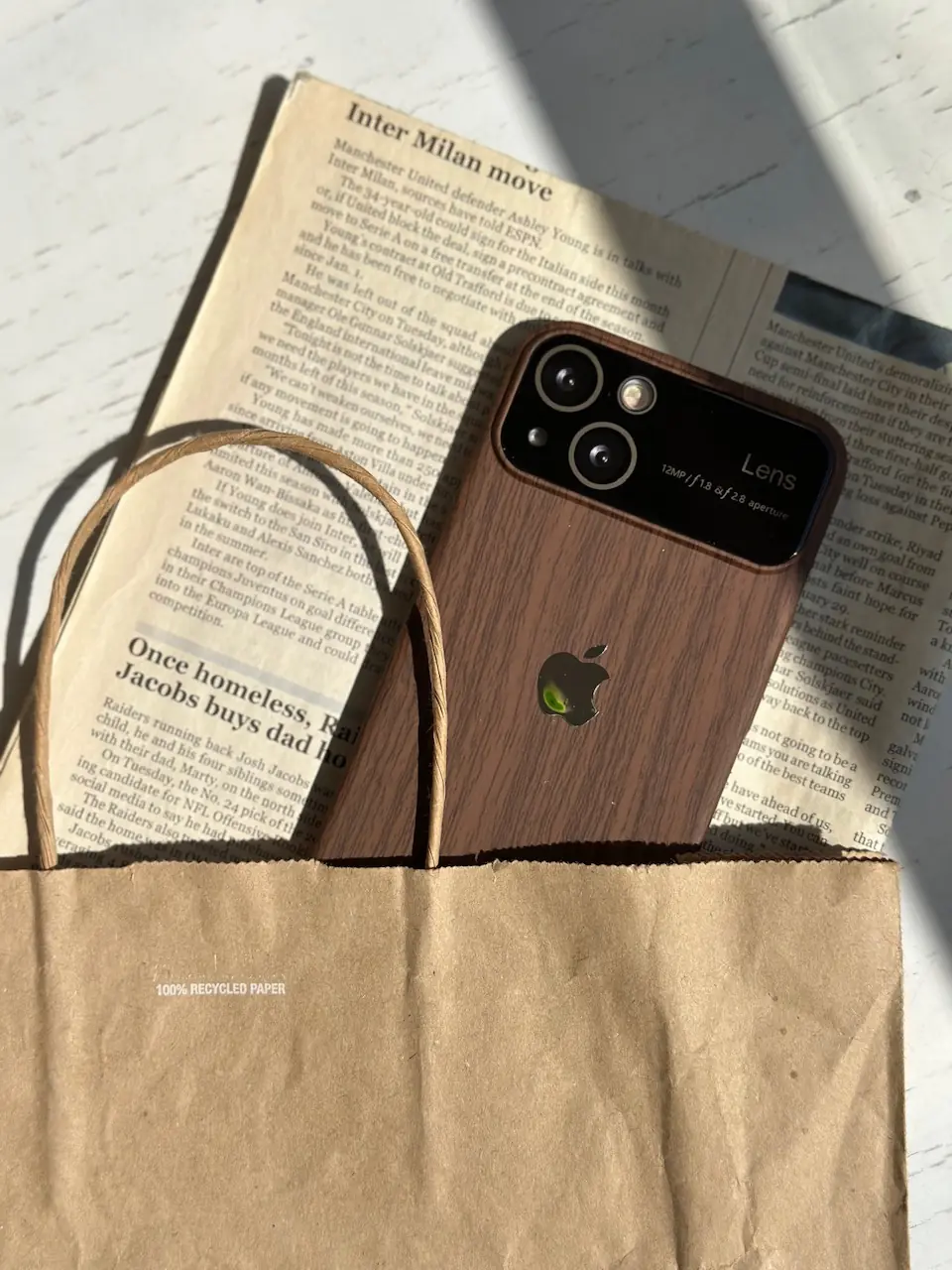 5e7144 قاب Wood lens case (کدC1361) - Image 1