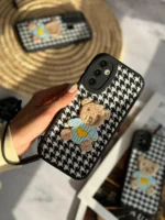 قاب خرس پارچه ای مشکی با بند سیلیکونی (کدC1509) - Image 2