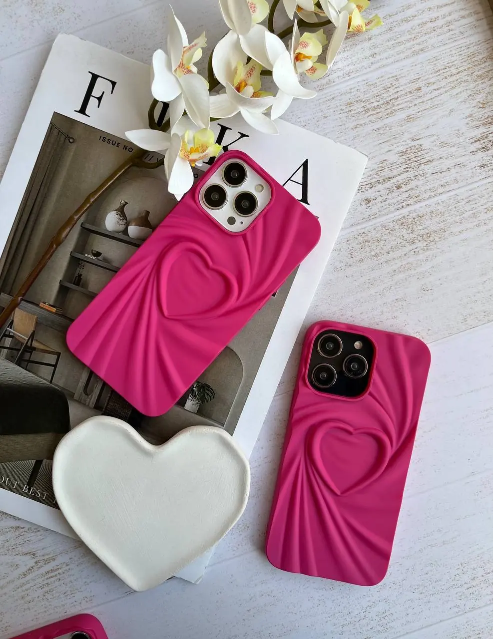 65dc27 قاب Magenta Heart (کدC1741) - Image 1