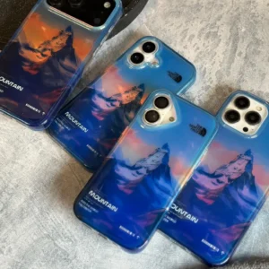 قاب آیفون Mountain Sunset با طراحی کوهستانی و طبیعت‌گردی