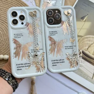 قاب پروانه Keep happy every day (کدC1773)