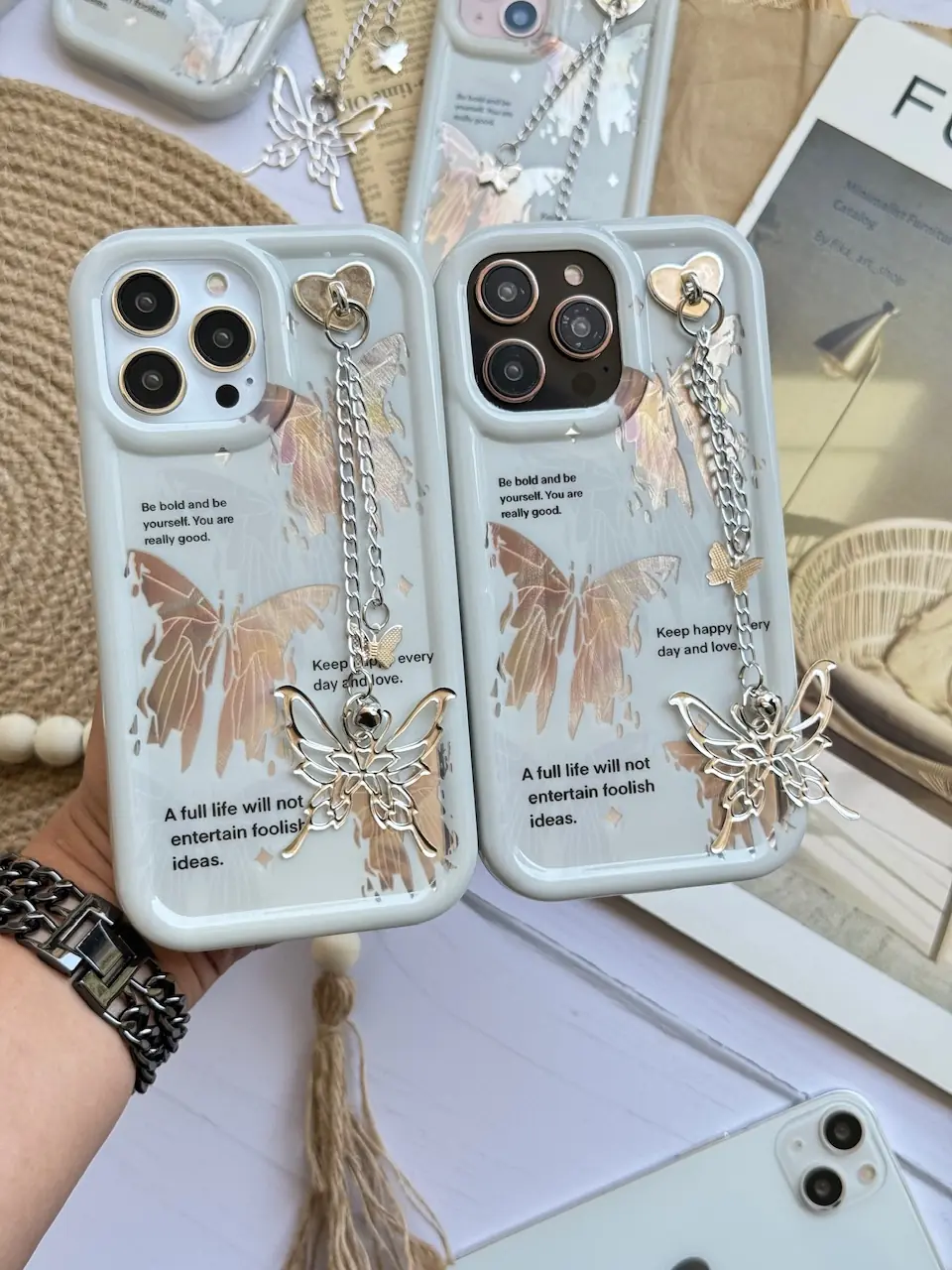 697255 قاب پروانه Keep happy every day (کدC1773) - Image 1