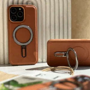 قاب چرمی مگ سیف استند شو فلزی (کدC1400)