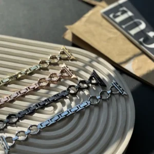 بند اپل واچ فلزی طرح رینگی Gucci design (کدw5010)