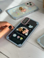 قاب خانواده خرگوش رنگین کمانی آیفون / سامسونگ / شیائومی (کدC1492) - Image 5