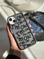 قاب I'm OK نقره ای (کدC1413) - Image 5