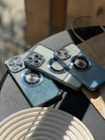 قاب شاین اکلیلی دور نگین مگسیف دار آبی (کدC1664) - Image 3