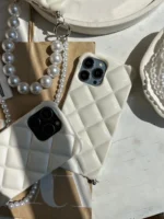 قاب لوزی با دو آویز مرواریدی بلند و کوتاه (کدC1397) - Image 2