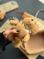 کاور ایرپاد تدی عروسک پشمی رنگ روشن (کدa0071) - Image 2