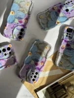 قاب گل آبرنگی آیفون و سامسونگ و شیائومی (کدC1467) - Image 7