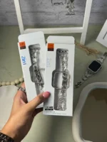 بند اپل واچ پروانه نگینی استیل + گارد نگین دار (کدw5032)