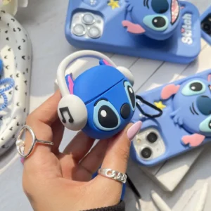 کاور ایرپاد سیلیکونی استیچ هدفون دار (کدa0169)