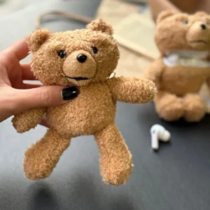 کاور ایرپاد تدی عروسک پشمی رنگ روشن (کدa0071)