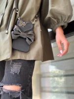 قاب پاپیون چرمی با بند گردنی (کدC1302) - Image 4