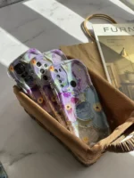 قاب گل آبرنگی آیفون و سامسونگ و شیائومی (کدC1467) - Image 6