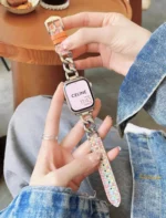 بند کارتیر چرمی چهارخانه رنگی Celine (کدw5022) - Image 2